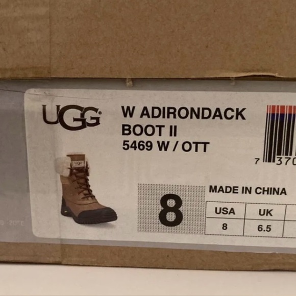 Ugg Adirondack ll Boots Chestnut Size 8 Like New! - Picture 6 of 8
